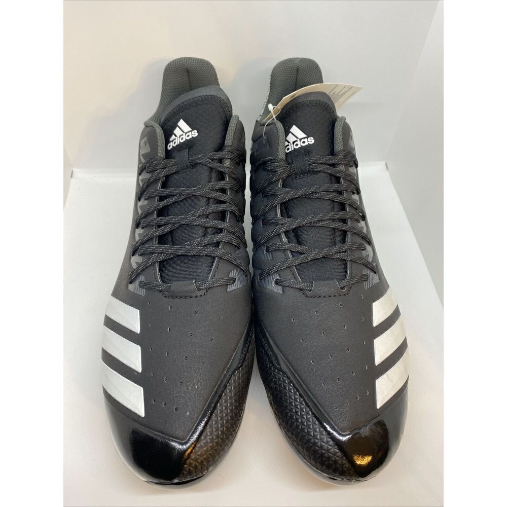 Adidas Icon Bounce Metal Baseball Cleats CG5241 Men's Black White New Size 16